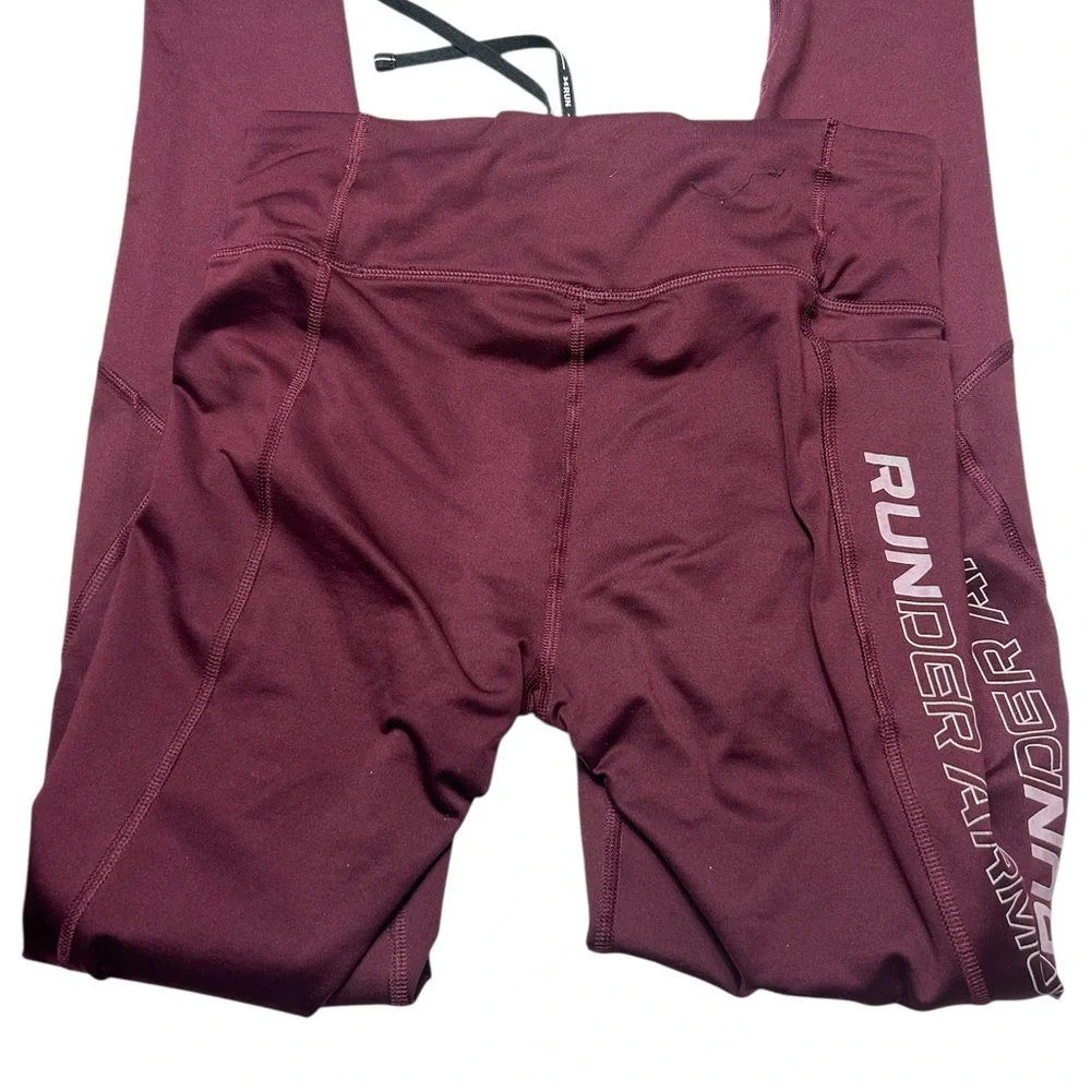 Under Armour Maroon Leggings Size Small - Picture 2 of 3